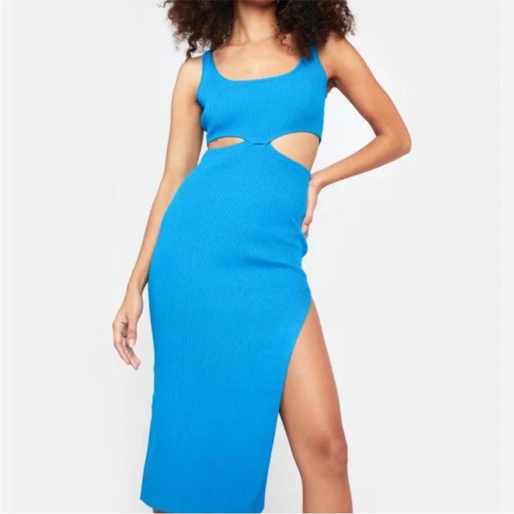 White Fox Boutique Vibrant Blue Midi Dress